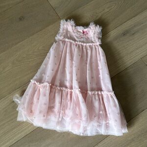 Pink cotton and tulle dress 2T